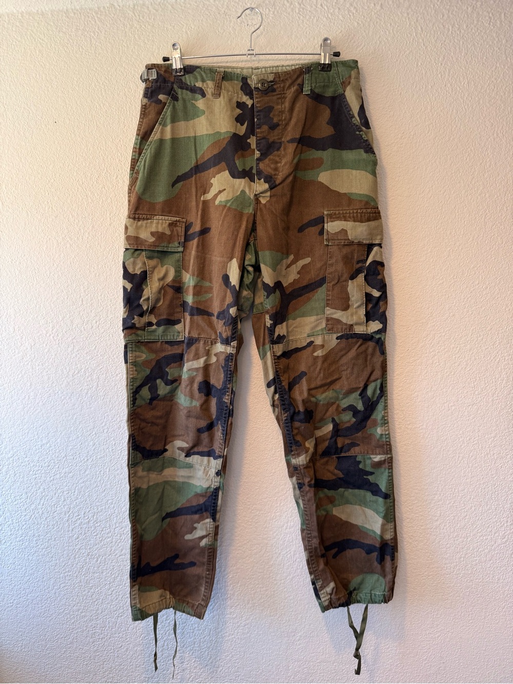 Men's Camo Cargo Pants - Woodland Green